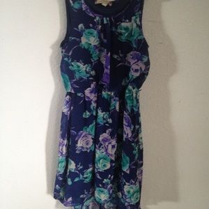 Knee high flower dress