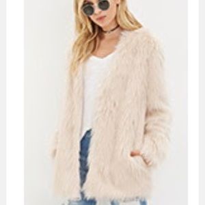 Mauve Faux Fur Coat