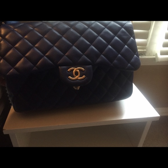 Authentic Chanel blue with matte gold rare!!! π - Picture 1 of 4