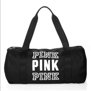 New VS Pink black sport duffel bag