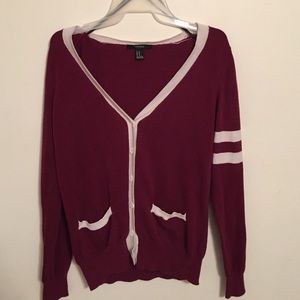 Varsity stripe cardigan
