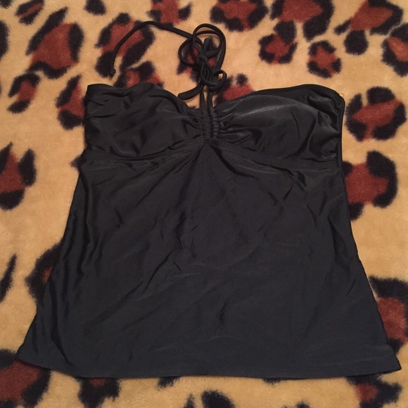 Black swim top - halter style
