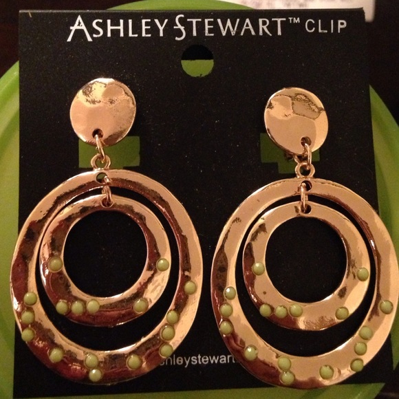 Ashley Stewart Clip On Earrings