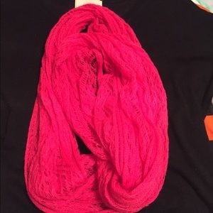 Pink infinity scarf!