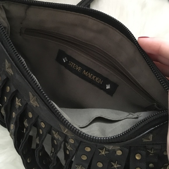 Steve Madden black and gold leather satchel - Picture 4 of 4