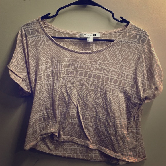 Aztec crop top