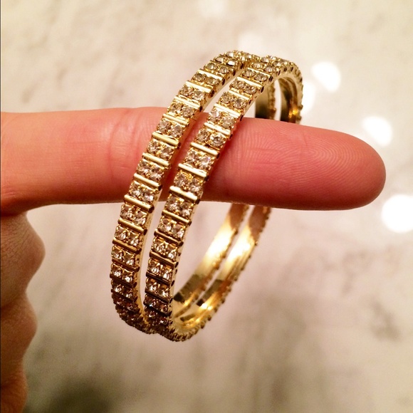 Two Gold Bangles - Picture 2 of 2
