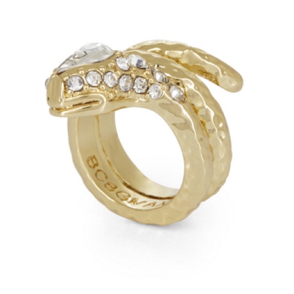 BCBG Max Azria Hammered Snake Ring - Picture 2 of 4