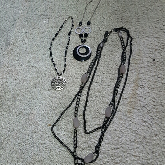 Black necklaces