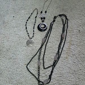 Black necklaces