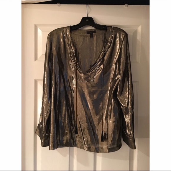 J Crew Shimmer Metallic Tunic
