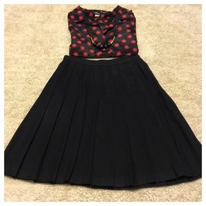 Vintage ✨ Black Wool Skirt