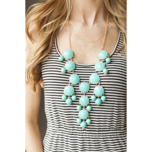 Teal Bauble Necklace