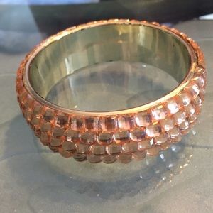 Gold and Rhinestone Bulk Bracelet