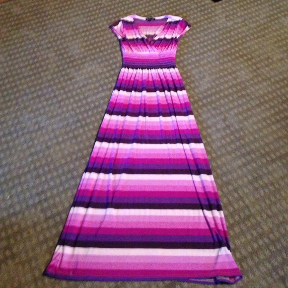Striped maxi dress