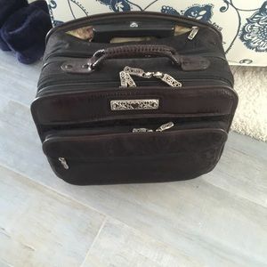 Brighton rolling computer carry on bag.