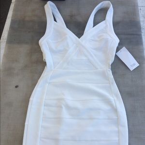 White body con dress