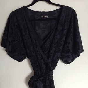 H&M floral wrap dress