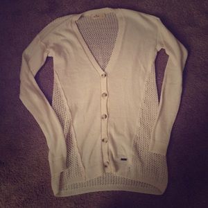 Hollister off white sweater/cardigan