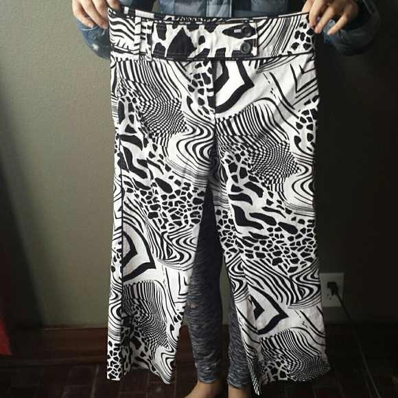 Black and White Etcetera Pants