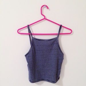 Brandy Melville Dark Blue Striped Tank