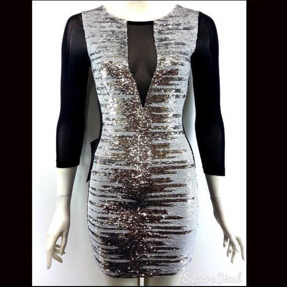 BEBE SEQUENCE DRESS