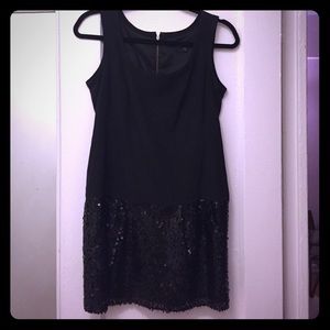 Black dress with sequin bottom