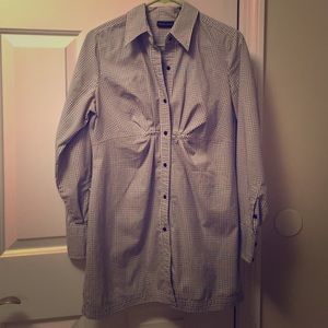 Great gingham shirt dress!