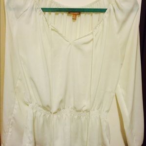 Ellen Tracy white blouse