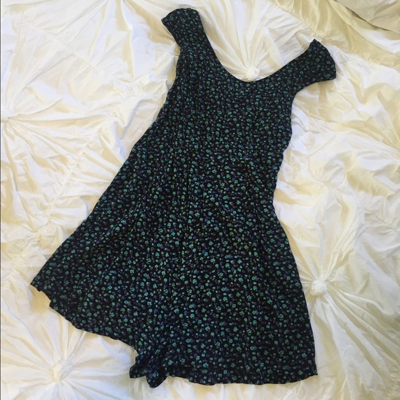 Open back floral romper