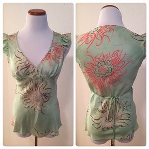 Sweet Ruffle Sleeved Top