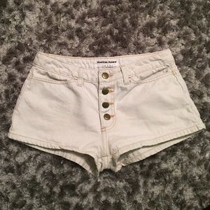 AA White Denim Shorts