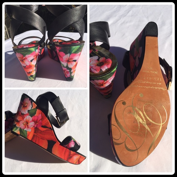 5STAR RATED TROPICAL FLORAL WEDGES - Picture 3 of 4