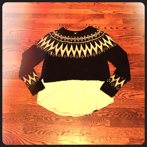 Cute twofer sweater