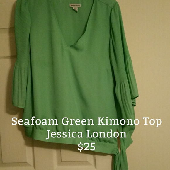 Seafoam Green Kimono Top