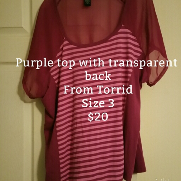 Purple top w/ transparent back