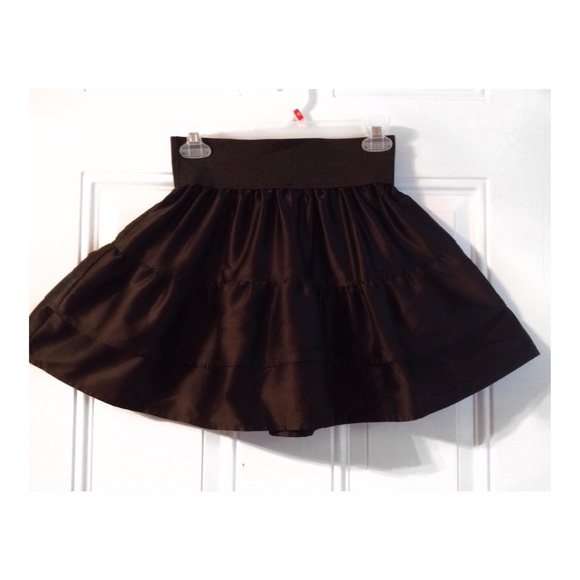 Pleated Black Layered Skirt (will include hanger)