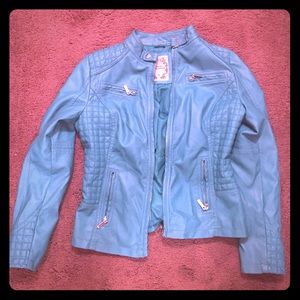 Fashionable turquoise jacket