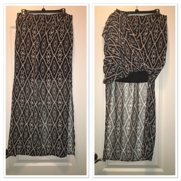 Maurices Aztec maxi skirt
