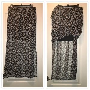 Maurices Aztec maxi skirt