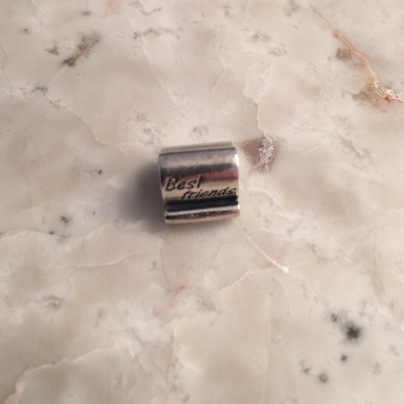Silver Best friends scroll Pandora charm