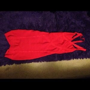 BeBe Red Spandex Dress