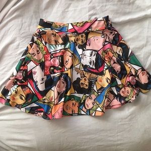 Comic skater skirt