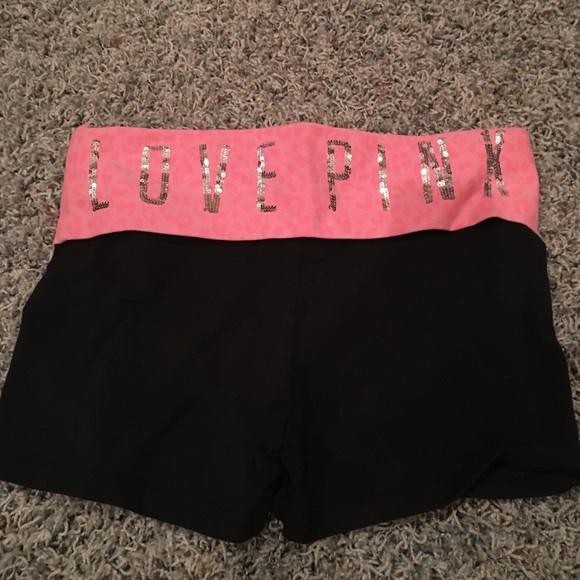 PINK yoga shorts