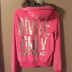 VS pink jacket