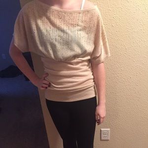 Gold sequin top