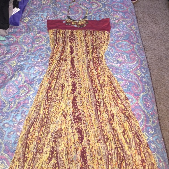Strapless Maxi Dress