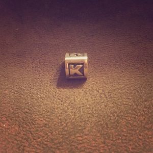 Pandora Silver Alpha K Charm