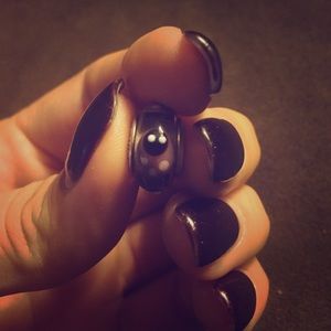 Pandora Glass Purple Ladybug Charm