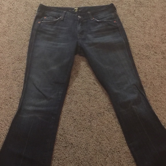 7 for all mankind, size 30x34, dark boot cut jeans